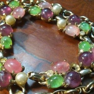 vintage 15in neckless w/earrings very old